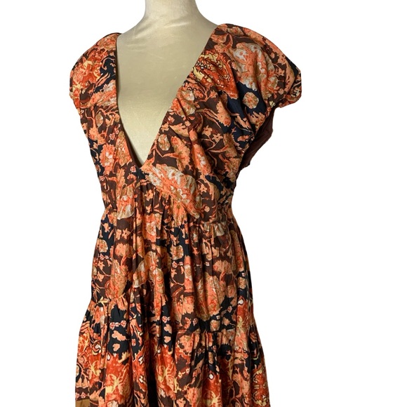 Anthropologie Boho V Neck Dress-NWT - Picture 5 of 7
